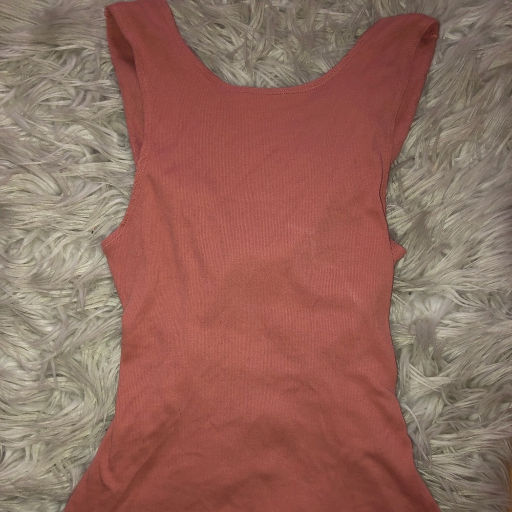 Orange free people tank top